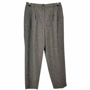 Sag Harbor Woman Gray Wool Blend Lined Dress Pants Size 16W Classic Workwear